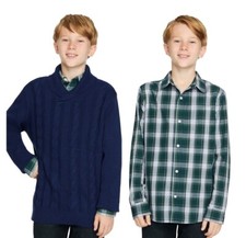Gap Boys Sweater Shirt Set Size XS 4/5 Navy Green