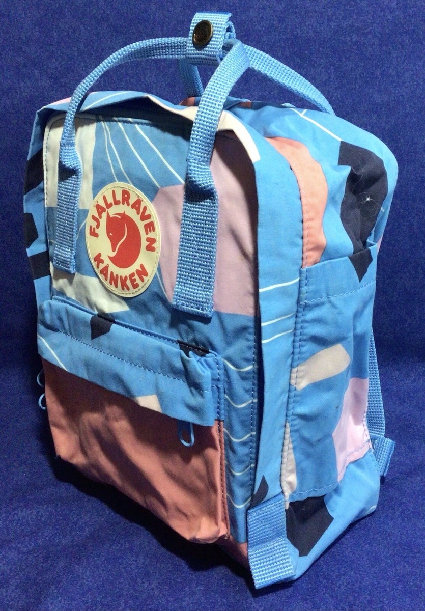 Fjallraven Kanken Art Mini Backpack in Ocean Deep‎ Fjallraven Kanken Art Water Resistant Mini Backpack - Ocean  main image 3