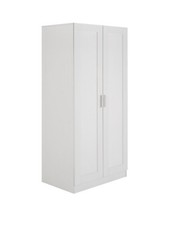 Taryn Kids 2 Door Wardrobe - White Stylish and Spacious Kids Bedroom Storage