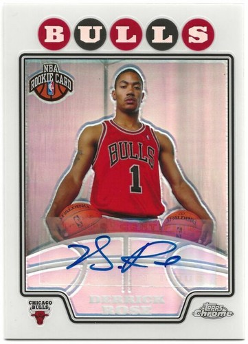 2007-08 Topps Finest 2008-09 Rookie Refractor Derrick Rose #101 