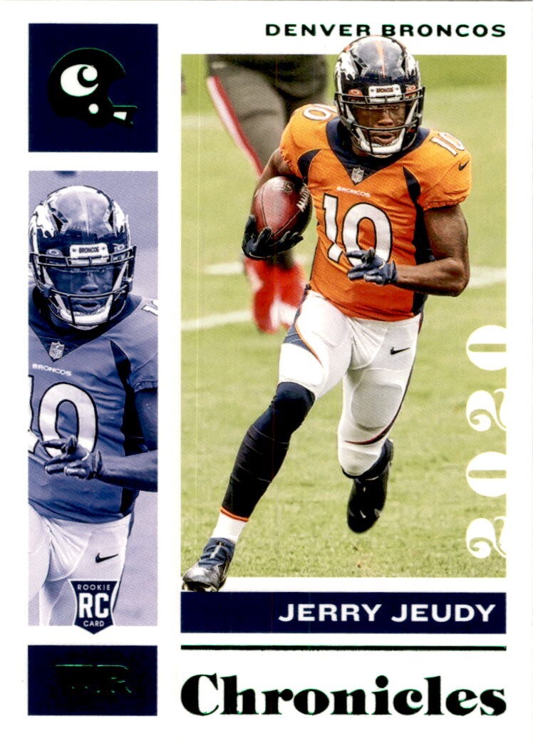 2020 Panini Chronicles Football Jerry Jeudy #29 GREEN Foil