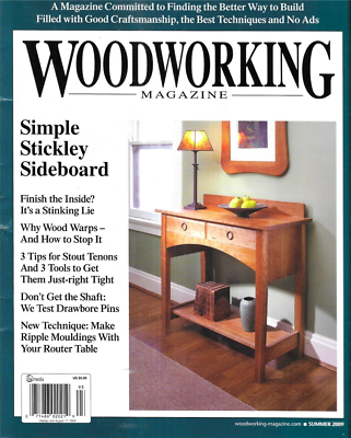 #ad Woodworking Magazine Simple Stickley Sideboard Warped Wood Mouldings 2009 $7.48