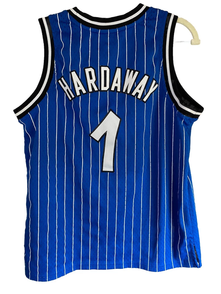 Orlando Magic Penny Hardaway Jersey Blue Pinstripe Mitchell & Ness Youth Large - Image 2 of 4