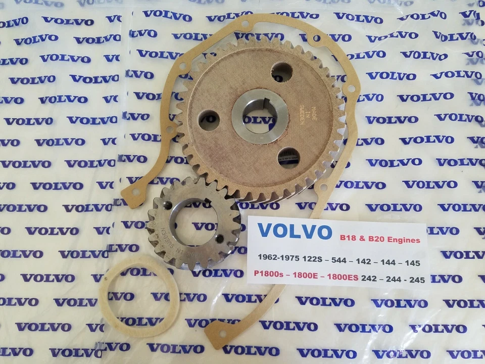 Conjunto de engrenagens temporizadoras de motores Volvo B18 - B20 P1800 - 122S - 544 - 142 - 144 - 145 164 - Imagem 3 de 4