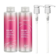 JOICO COLORFUL Anti-fade Shampoo 33.8oz and Conditioner 33.8oz Duo with Two Pump