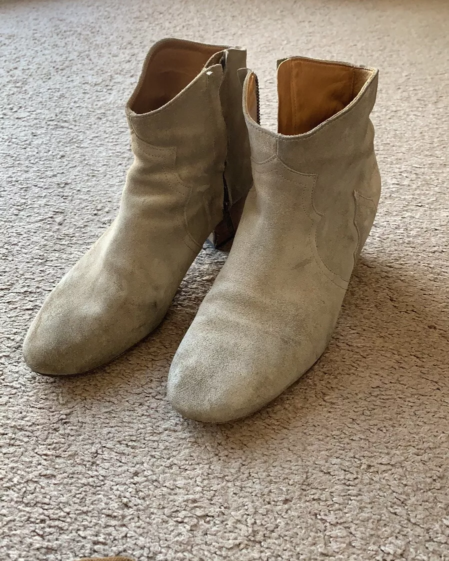 Isabel Marant Dicker Suede Ankle Size 40 | eBay