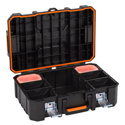 Powerplus Dual Power Werkzeugkiste stapelbar Kunststoff 52,8 x 37,1 x 17,9 cm
