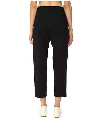 MARC BY MARC JACOBS SEAMED PLEAT DRAPE CROPPED PANTS CAPRI BLACK