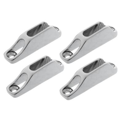 2,75x0,67x0,7 zoll Silber 316 Marine Edelstahl Seil Greifer Boot Clam Cleat