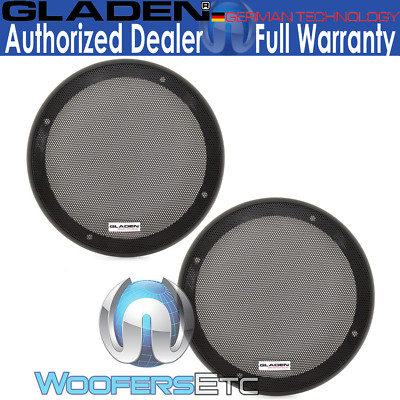 GLADEN GI165 6.5'' SPEAKER COAXIAL COMPONENT PROTECTIVE GRILLS COVERS PAIR NEW