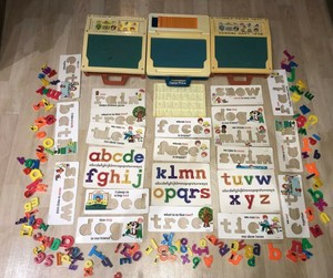 vintage fisher price school days desk