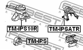 TM-IPSATR FEBEST Engine Mounting for ,TOYOTA