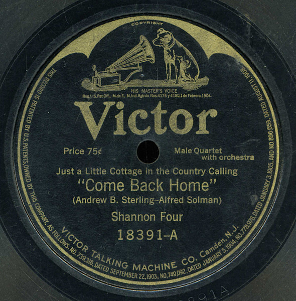 Shannon Four / Geoffrey O'Hara - Just A Little Cottage In The Country Calling 