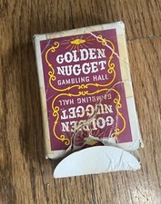 Vintage Golden Nugget Gambling Hall Red Playing Cards, New in box