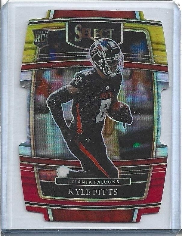 2021 SELECT RED YELLOW DIE-CUT CONCOURSE LEVEL KYLE PITTS #46 RC