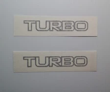 New 1981-1982 Fiat 124 Sport Spider 2000 TURBO Fender Decals Pair of2 Hood Trunk