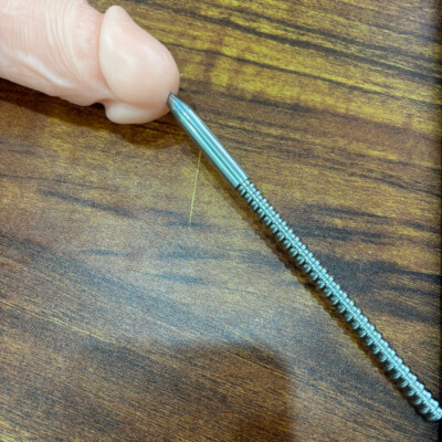 Stainless Steel Male Solid Threaded Rod Penis Stretching Sounding Urethral Plug  | eBay UK