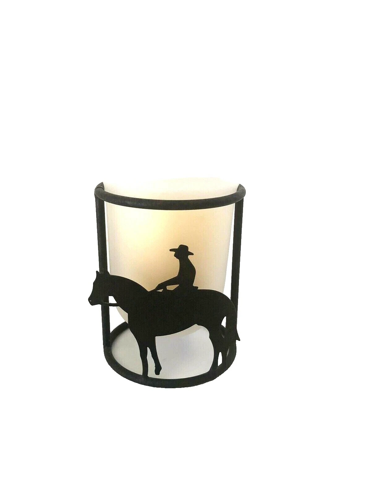 Candelabros de Metal Occidental Marrón Y Accesorios