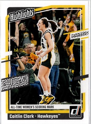2024 Panini Caitlin Clark Collection Highlights #H10 Iowa Hawkeyes Indiana Fever