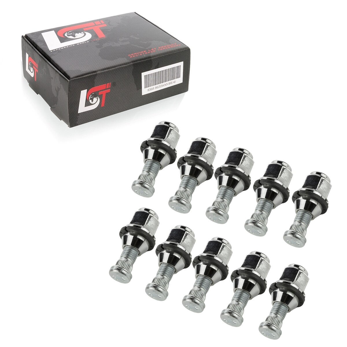 10x Wheel Bolt Knurled Bolt with Wheel Nut - M12x1.5 x 48mm for Hyundai *NEW*