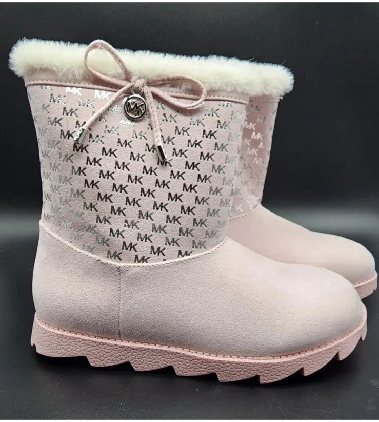 NWOB Michael Kors boots girls size 10 light pink