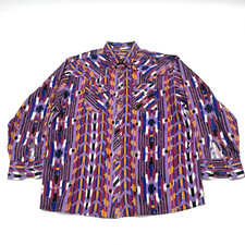 VTG 90s Saddlebrook Western Wear Men's XL Retro Cowboy Button Up Made in USA