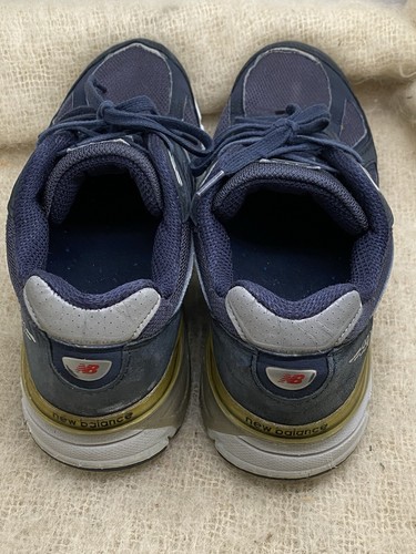 New Balance 990v4 M990NV4 Navy Suede Made In USA Size 9.5 D Men Shoes - Picture 6 of 16
