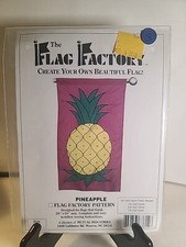 New Sealed The Flag Factory "Pineapple" Pattern Create Your Own Flag 28" X 49"