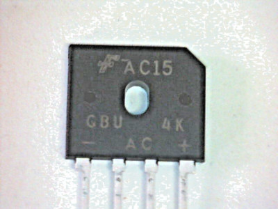   2x Brückengleichrichter 800V 4A Bridge Rectifier Fairchild GBU4K