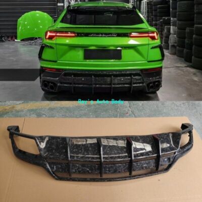 For Lamborghini Urus TC Style Forge Carbon Fiber Rear Bumper Diffuser Splitter