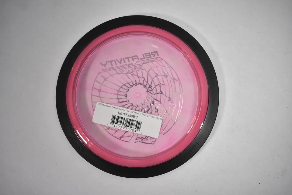MVP Relativity Distance Driver Disc Golf 170-175g Proton Plastic Pink Black Rim - Image 4 of 4
