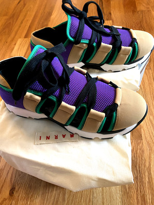 Marni Mesh Athletic Sneakers Shoelace - Womens Size 39 EU (8.5 US) New SALE