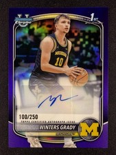 Winters Grady Bowman 2025/26 Purple Refractor /250 Auto