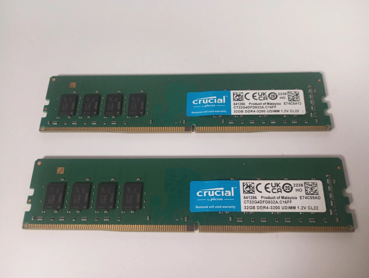 Crucial DDR4 SDRAM 64 GB Total Capacity Memory (RAM) for sale | eBay