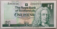 Royal Bank of Scotland �1 note - mint/uncirculated
