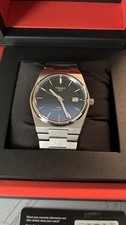 Tissot PRX Powermatic 80 40mm Blau Stahl- und Lederarmband OVP Full Set