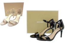 Michael Kors Simone Mid Sandal, Women's Leather Special Occasion 3.5" Pump Heels