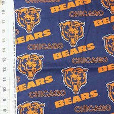 NFL Chicago Bears Football 1/2 yard 18" by 58" Cotton Fabric new