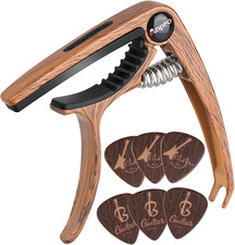 Anpro Gitarre Kapodaster Guitar Capo Guitar Capo Mit 6 Plektrum Plektron Picks F
