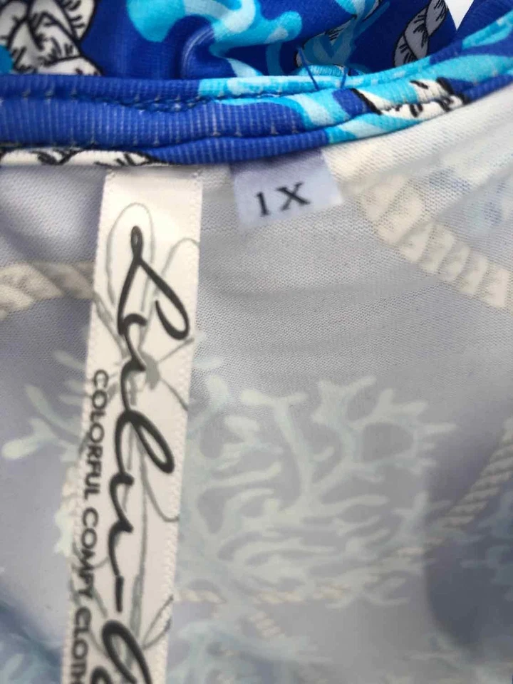 Pre-Owned Lulu B Blue Size 1X Maxi Sleeveless Dress - Image 3 of 3