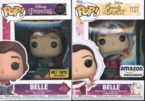 DR L15 Funko Pop! LOT (2) Exclusive Disney | Belle 1021 1137 | W/Soft Protectors