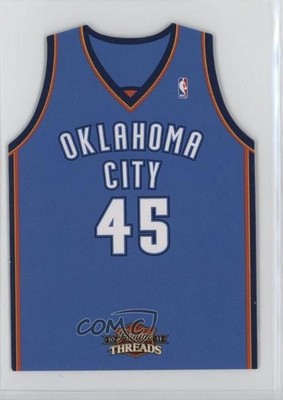 2010-11 Panini Threads Rookie Team Threads Away Cole Aldrich #4 RC f9a