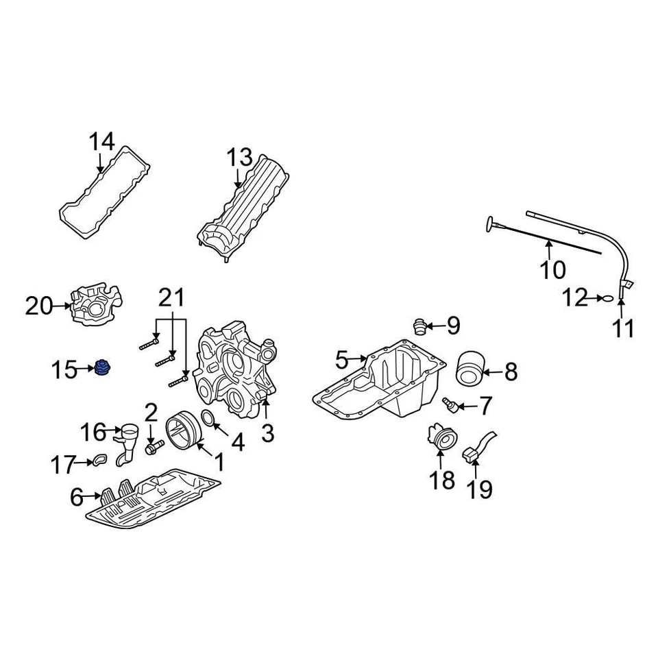 For Mitsubishi Raider 2006-2007 Mitsubishi 53032389AD Engine Oil Filler Cap Foto 2 de 2
