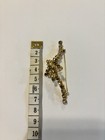 Vintage Order of the Eastern Star OES Rhinestone Bar Brooch Gold Tone Pin — photo 6