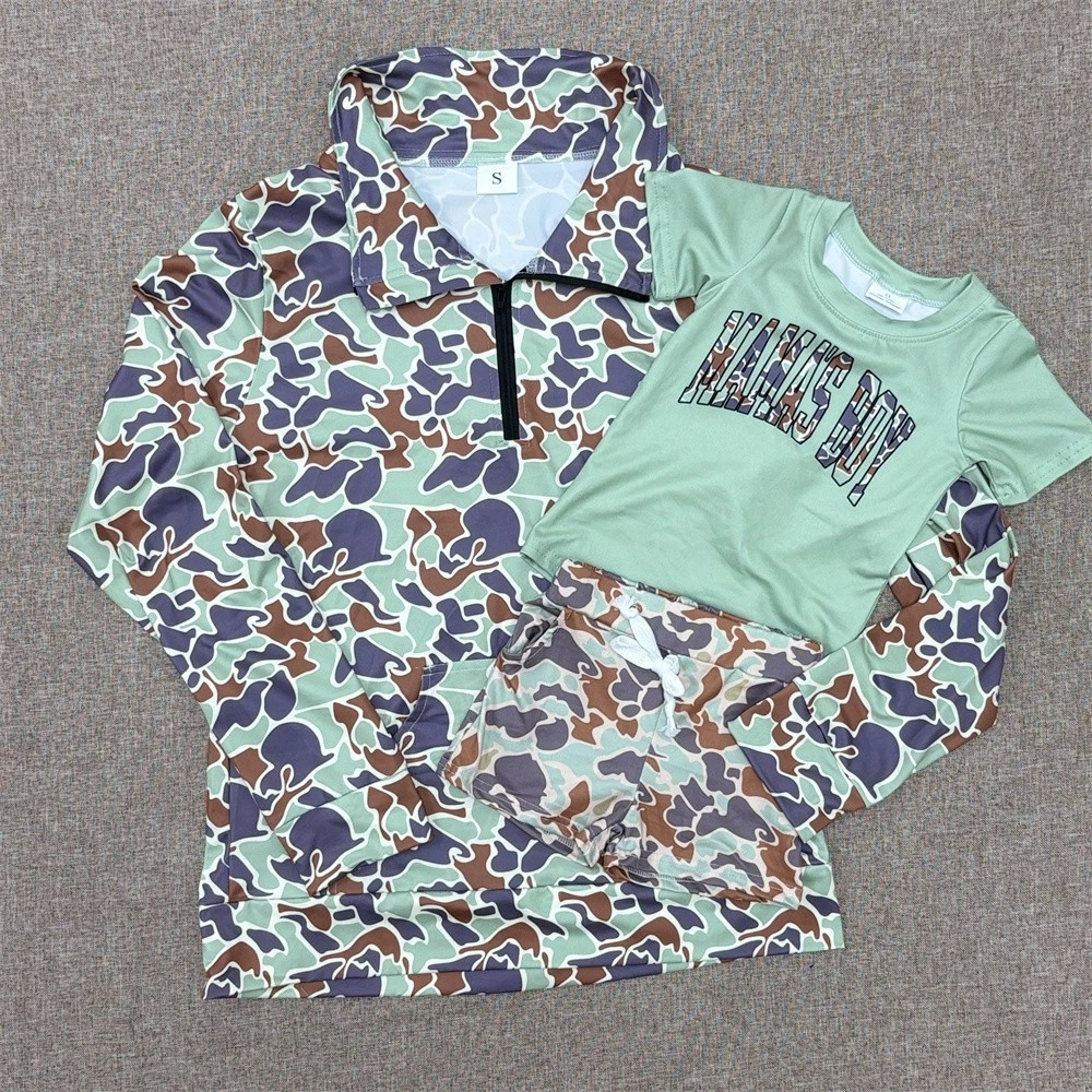 Mommy and Me Clothing Hunting Season Camouflage Mama's Boy Shorts Set