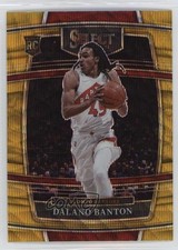 2021-22 Panini Select Concourse Gold Wave Prizm Dalano Banton #91 Rookie RC