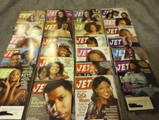 VARIOUS 2007 & 2008 ISSUES JET MAGAZINES  Qty 37