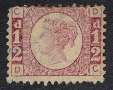 GB SG48-PL11 1870 QV �d Rose, Plate 11, DC, Mint MNG, Cat �85