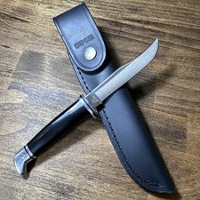 Vintage 1994 Buck 102 Woodsman Fixed Blade Hunting Knife 4" Clip Point