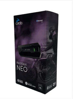 Cardo Packtalk NEO Single – Bluetooth Motorrad Intercom JBL DMC IP67 NEU